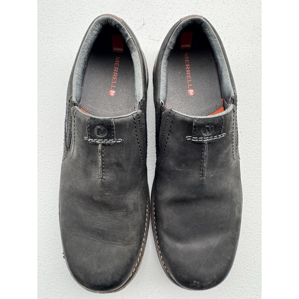Merrell J60825 Jungle Moc Men's Slip-On Shoes - Midnight Leather, 10.5 US‎